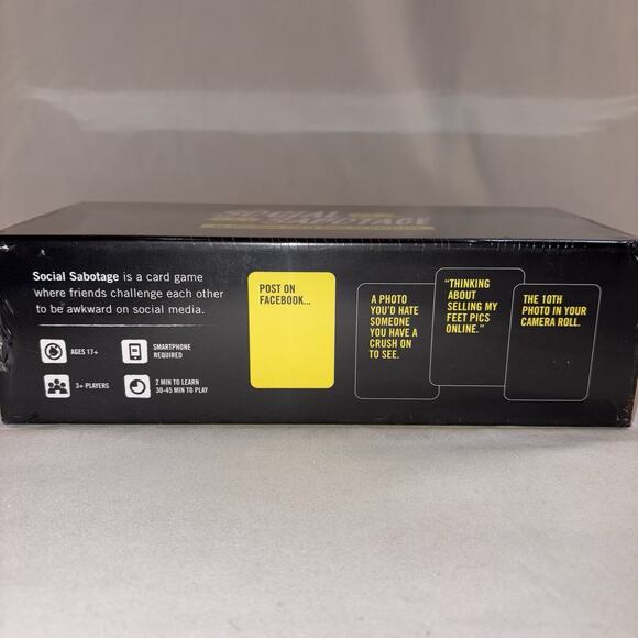 Social Sabotage An Awkward Party Game by BuzzFeed Ages 17 & Up Fun Sealed NEW - Picture 3 of 4